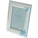 Silver-plated photo frame for boys baby shoes 17cm 3