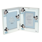 Silver photo frame with Baby Mickey Mouse print