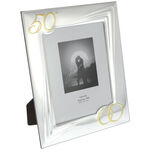 Photo frame with silver wedding gold wedding rings 33cm 1