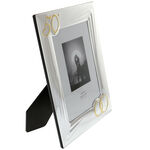 Photo frame with silver wedding gold wedding rings 33cm 4