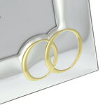 Photo frame with silver wedding gold wedding rings 33cm 7