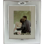 Photo frame with silver wedding rings 33cm 2