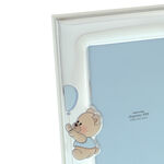 Double photo frame blue teddy bear molding kit 19cm 7