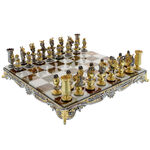 Exkluzív aranyozott bronz sakk 2