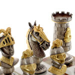 Exkluzív aranyozott bronz sakk 8