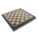 Exclusive chess box leather, metal pieces Napoleon 35cm 9