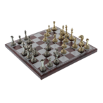Elegáns mágneses sakk fa tartóval 17 cm 1