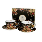 Set of 2 porcelain cups with Warda flowers 250ml