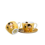 Set of 2 porcelain cups Klimt Kiss Ecru 250ml 3