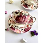 Set of 2 Royal Spring Roses porcelain cups 250ml 8