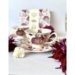 Set of 2 Royal Spring Roses porcelain cups 250ml 9