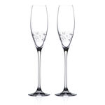 Set of 2 Chrystal Glasses for Champagne Elegance Arabesque 1