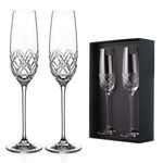 Set of 2 Moda crystal champagne glasses 1