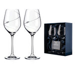 Silhouette Crystal Wine Glasses with Swarovski 3