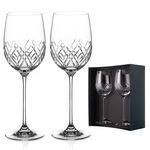 Set of 2 Moda crystal red wine glasses 1