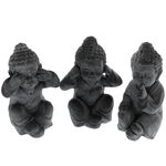 3 Buddha figurából álló készlet, nem hallok, nem látok, nem beszélek 1