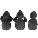 Set of 3 Buddha figurines I can't hear, I can't see, I can't speak 6