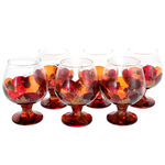 Set of 6 Brandy glasses: Orange 1