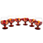 Set of 6 Brandy glasses: Orange 2