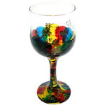 Set of 6 Painted Wine Glasses Valencia 3
