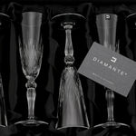2 PC Crystal Glass set for Champagne Chatsworth 5