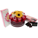 Sunflowers and perfume gift set 1