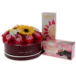 Sunflowers and perfume gift set 2