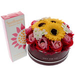 Sunflowers and perfume gift set 3