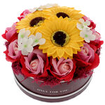 Sunflowers and perfume gift set 5