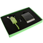 Green Business Card and Keychain Gift Set 6