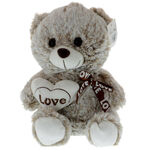 Teddy bear gift set with burgundy roses 3