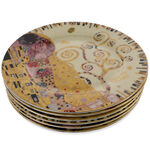 Set of Porcelain Plates kiss by Gustav Klimt 4