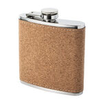 Stainless steel pocket bottle with cork 170 ml 1