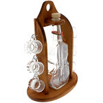 Violin bottle with 6 cups 3