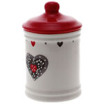 Ceramic spice holder with red heart 4