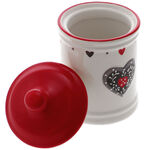 Ceramic spice holder with red heart 5