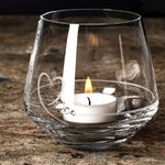 Crystal candle holder with heart 2