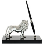 Highclass Silver Lion pen holder 2