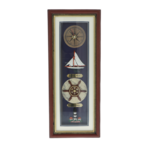 Tablou cu ceas Corabie 43cm 1