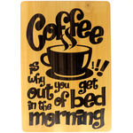 Wooden Wall Decoration Coffee Time 57cm 6