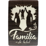Wooden Wenge Family Picture with Boy 40cm 1