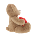 Brown teddy bear with love heart 25cm 5