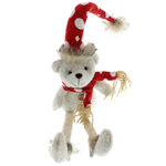 Teddy bear with high hat and scarf 3