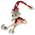 Teddy bear with high hat and scarf 4