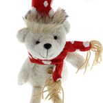 Teddy bear with high hat and scarf 7