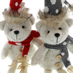Teddy bear with high hat and scarf 8
