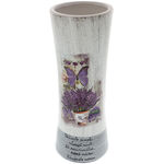 Levendula női ajándékkészlet vázával és porcelán csészékkel 1