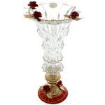 Vase with Luxurious Burgundy Roses 2