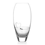 Crystal Vase with Heart Engraved 1