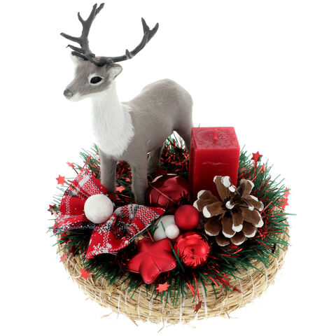 Christmas decoration with Gray Deer